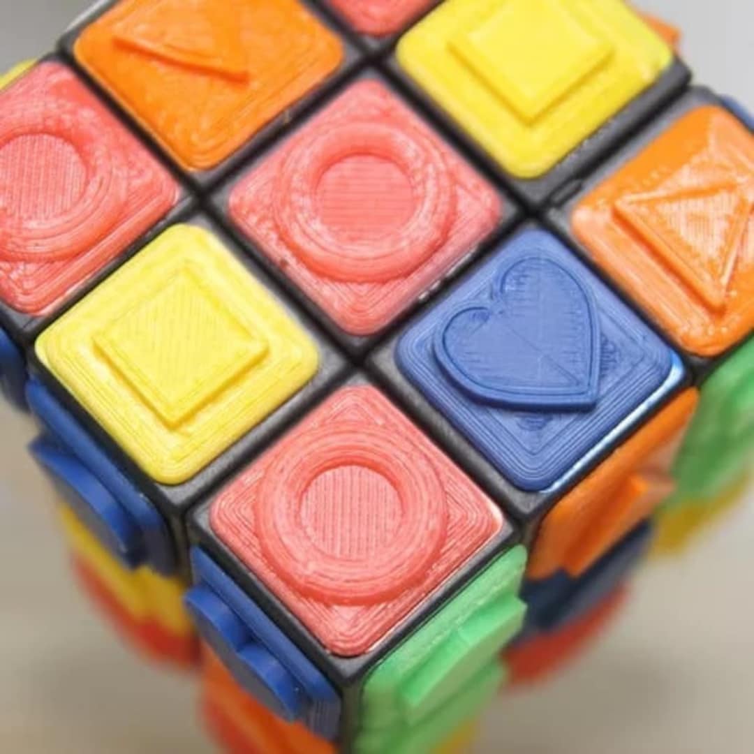 3D Printable Rubik's Cube Model Create Your Own - Etsy