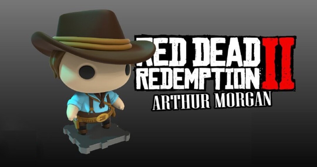 Funko Pop Arthur 3D Figure Red Dead Redemption 2 Stl Etsy