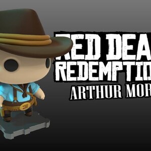 Funko Pop Arthur Morgan 3D Figure Red Dead Redemption 2 Stl - Etsy