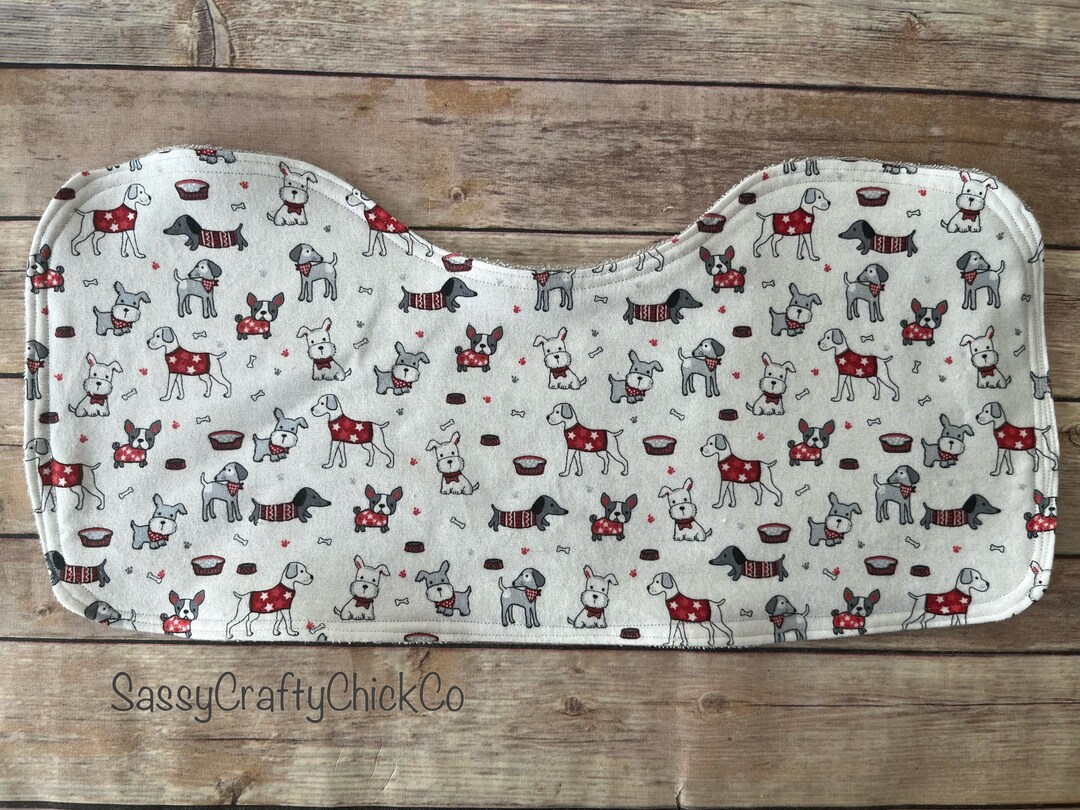 View of Dog, Dogs Flannel Burp Cloth, Terry - Etsy