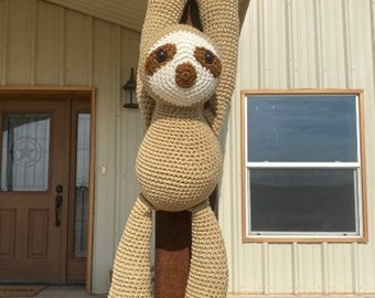 Patrón de crochet de Sammy el perezoso*** patrón de crochet de perezoso, patrón de amigurumi, patrón de perezoso, patrón de crochet