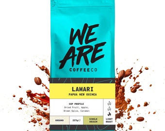 Papua-Neu-Guinea Kaffee | Single Origin Kaffee | Spezialität Kaffeebohnen | Frischer gerösteter Kaffee | Kaffeebohnen und gemahlener Kaffee