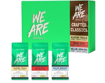 Das Crafted Classic Blends Kaffee-Geschenkpaket | Frisch geröstete Kaffees | Kaffee-Schnupper-Set | Valentinstag Geschenk für Kaffeeliebhaber