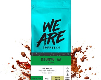 Kenia Single Origin Kaffee | Spezialität Kaffeebohnen | Frischer gerösteter Kaffee | Afrikanischer Kaffee | Kaffeebohnen und gemahlener Kaffee
