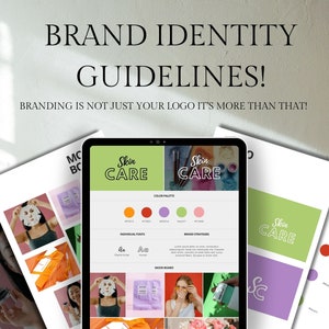 Brand Identity Kit with Logo Design Brand Typography and Brand Color Palette Visual Identity for Small Business Brand Identity Package