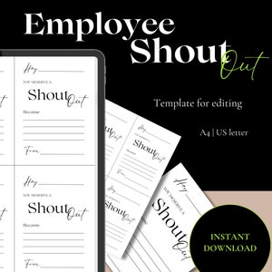 Cartes de remerciement pour les employés Comportement positif pour les employés Formulaire Bon travail du personnel Cartes de remerciement pour collègues