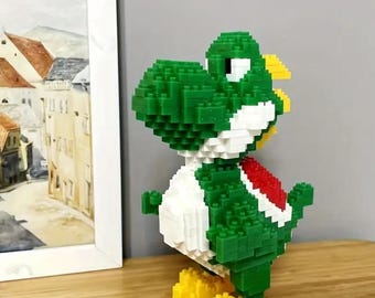 Micro Block Yoshi Building Bricks, Mario, Princess Peach, Bowser