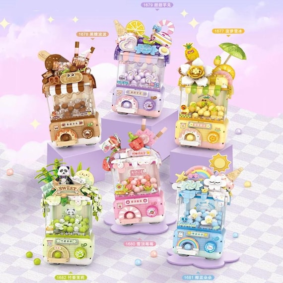 LOZ Sweet Mini Building Block Claw Machine: Kawaii Nano Bricks - Etsy