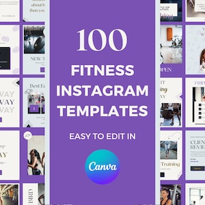 Fitness Instagram Templates, 100 Fitness Templates, Fitness Stories, Fitness Motivation, Fitness Branding, Gym Fitness, Instagram Templates