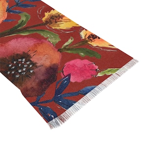 Mohnblumen auf Rost Leichter Schal