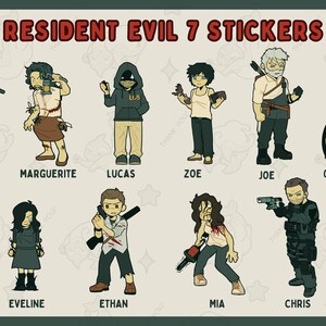 Resident Evil 7: Biohazard stickers