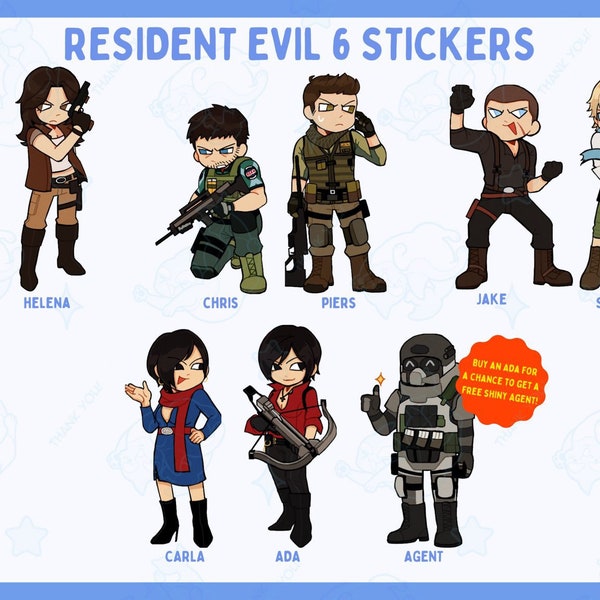 Resident Evil 6 Stickers