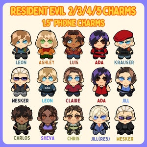 Resident Evil phone charms