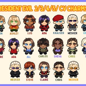 Resident Evil phone charms