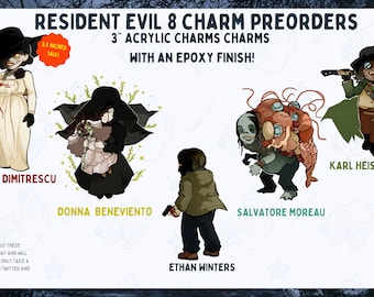 Resident Evil 8 Village 3-inch acrylic charms