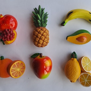 Refrigerator Magnets, Kitchen Decoration, Home Decor, Fun Magnets, Fruit Magnets