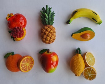 Refrigerator Magnets, Kitchen Decoration, Home Decor, Fun Magnets, Fruit Magnets