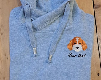 Personalised Cockapoo Lover Embroidered Luxury Hoodie | Cockapoo Owner Gift | Cockapoo Hoodie | Dog Dad Gift | Dog Mum | Pets name hoodie
