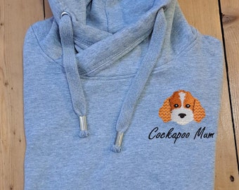 Cockapoo Mum Embroidered Luxury Hoodie | Dog Mum Gift | Dog Mama Hoodie | Dog Owner Gift | Gifts For Dog Mum | Dog Lover Sweatshirt |Dog Mom