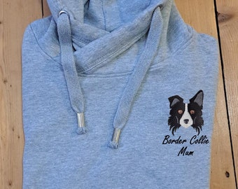 Border Collie Mum Embroidered Luxury Hoodie | Dog Mum Gift | Dog Mama Hoodie | Dog Owner Gift | Gifts For Dog Mum | Dog Sweatshirt |Dog Mom
