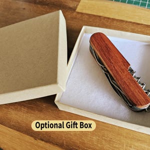 Personalised Wooden Multitool with Any Name Daddy, Dad Grandad Fathers Day Gift DIY Essentials Birthday Gift 11 Features Engraved Multi Tool image 3