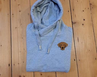 Personalised Labrador Lover Embroidered Luxury Hoodie | Lab Owner Gift | Labrador Dog Hoodie | Dog Dad | Dog Mum | Pets name hoodie V1