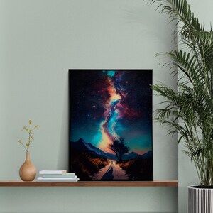 Printable Milky Way Digital Download Milky Way Wall Art Galaxy Digital ...
