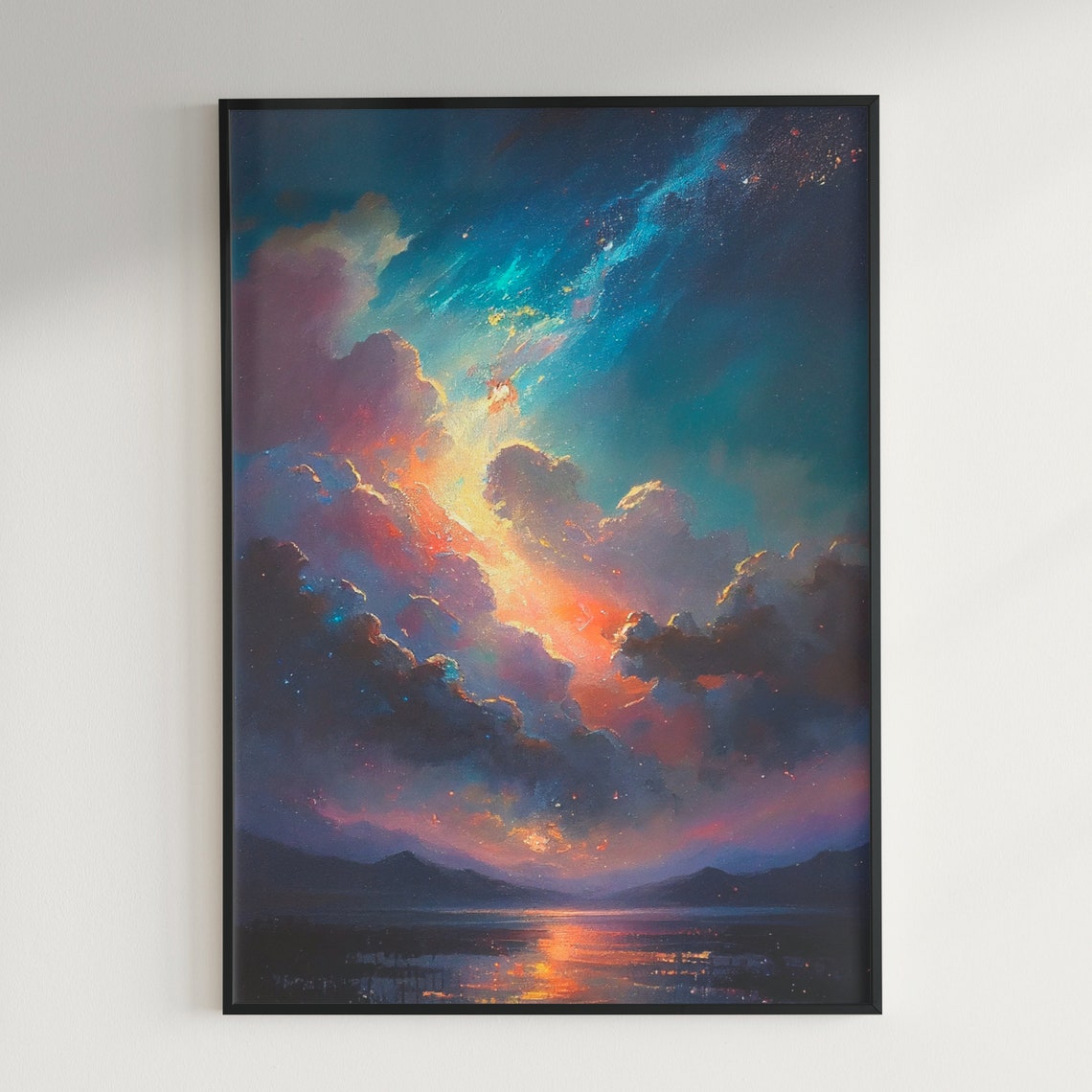 Printable Milky Way Wall Art Night Sky Digital Download Milky - Etsy