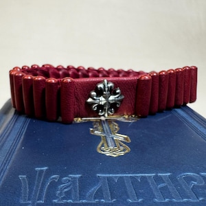 Orthodoxe Gebetsschnur Lestovka – 30 Schritte, handgefertigt, echtes Schafsleder