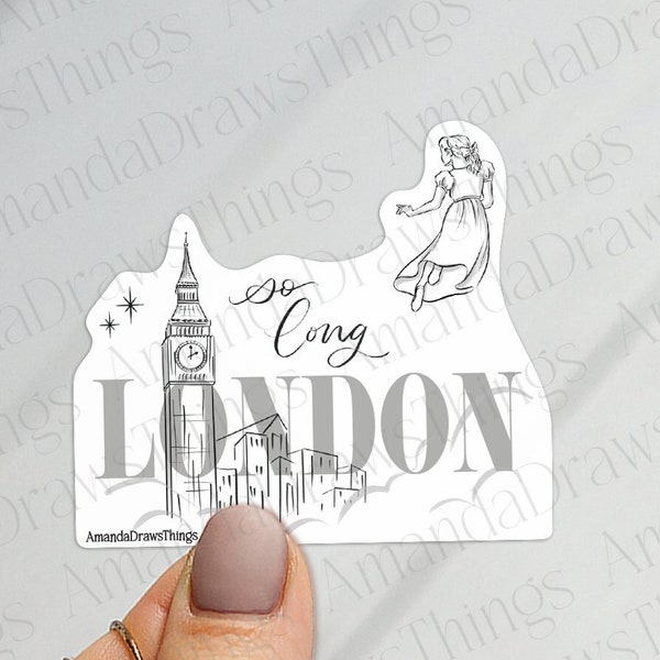 So Long Hand Drawn MATTE Water Resistant Vinyl Sticker