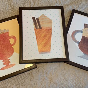 Cappuccino Digital Art Print Set