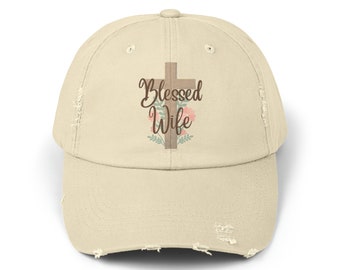 Blessed Wife Distressed Cap