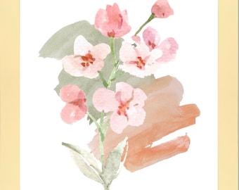 Floral Digital Art Print