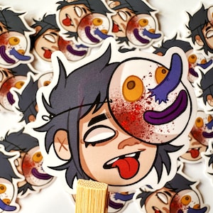 Gorillaz Inspired 2D Plastic Beach Sticker