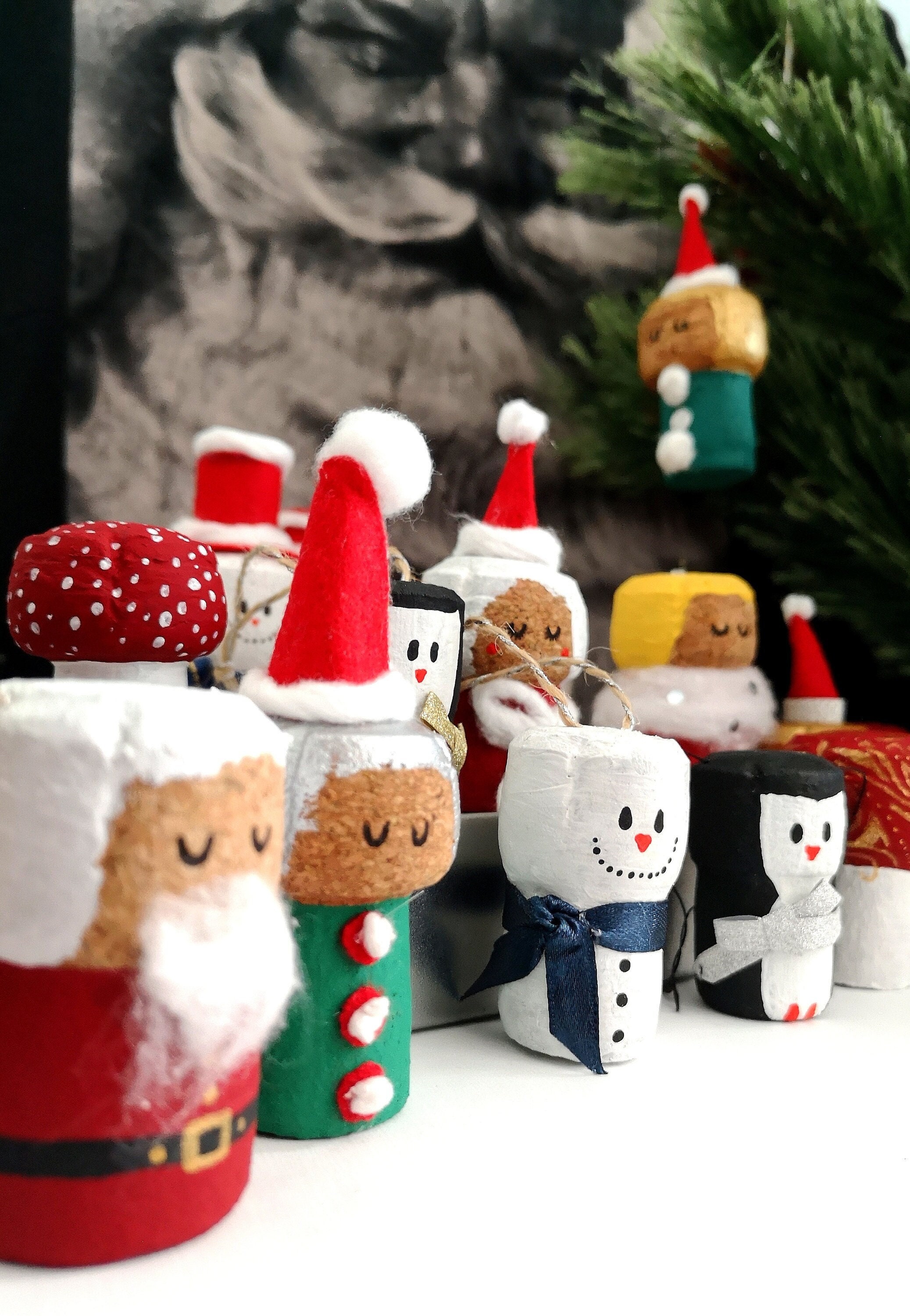 Figurine Mère Noël - Figurine Père Noël Géant - BLVB