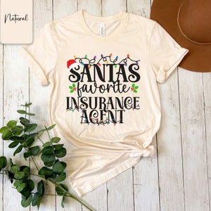Christmas Gift for Insurance Agent T-Shirt | Insurance Agent Shirt | Insurance Agent Marketing | Holiday T-Shirt for Insurance Agent