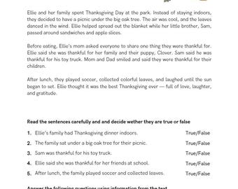 Pakiet aktywności STEM na Święto Dziękczynienia: Czytanie, matematyka, sztuka (klasy K-2) (PDF)