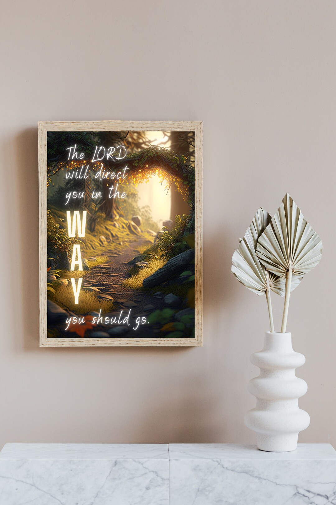 The Lord Guides, Printable Watercolor Scripture Poster, Bible Verse ...
