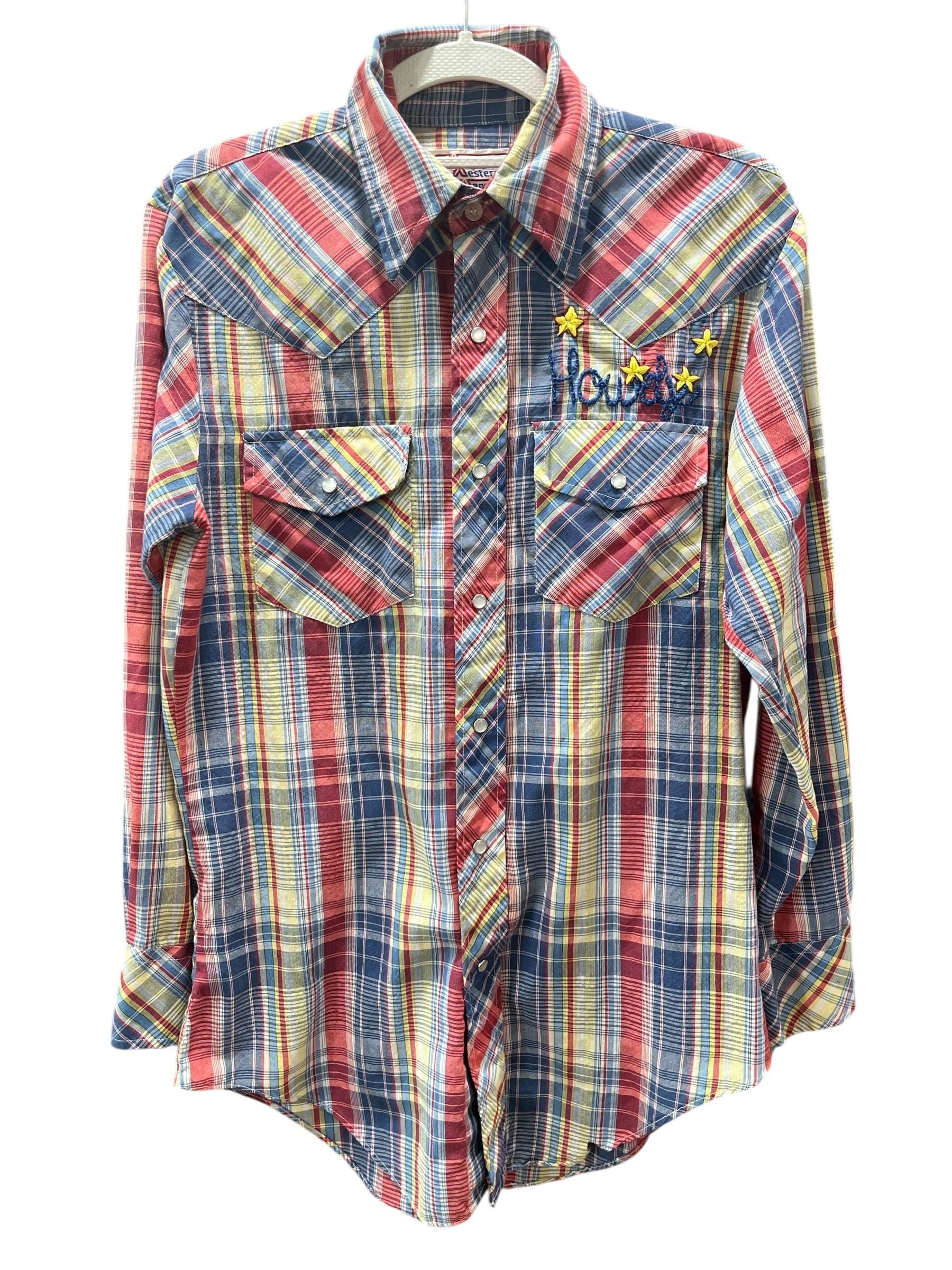 Embroidery Western Pearl Snap Shirt Men - Etsy