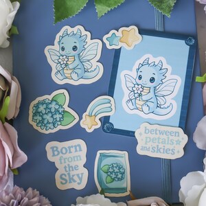 Set di adesivi Estellin – Adesivi pastello con fiori e stelle – Stile elfo – Decorazione magica per Bullet Journal, Scrapbook, Laptop – Cottagecore