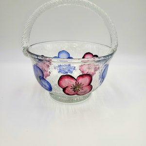 Fifth Avenue Crystal Basket With Pansies