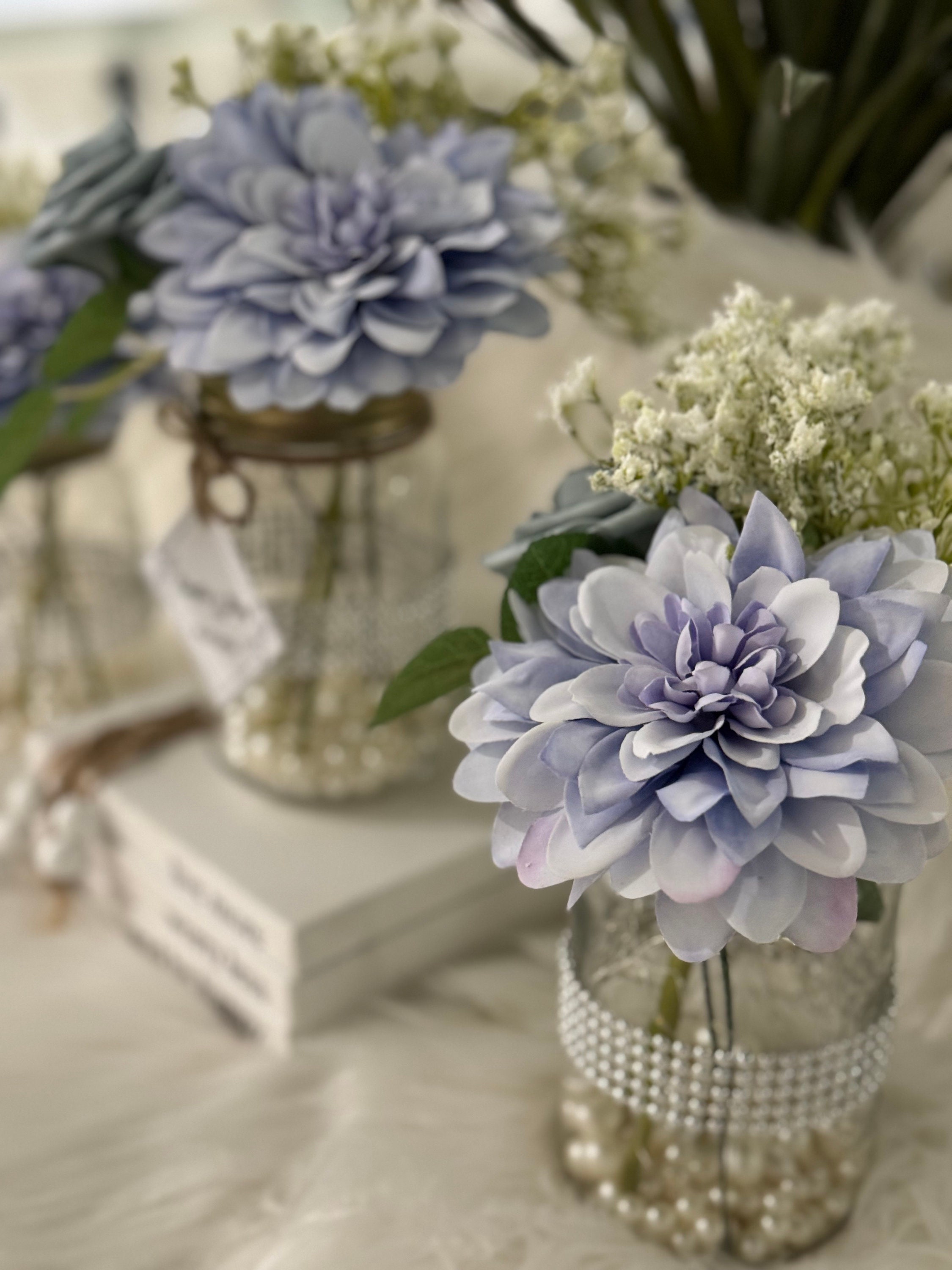 Wedding Centerpiece For Tables Centerpieces With Lights Dusty Blue Il Fullxfull.5941942774 Erpx