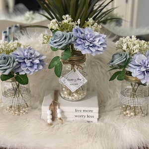 Wedding centerpiece for tables, Centerpieces with lights and pearls for elegant wedding, wedding decor for tables, elegant table decors
