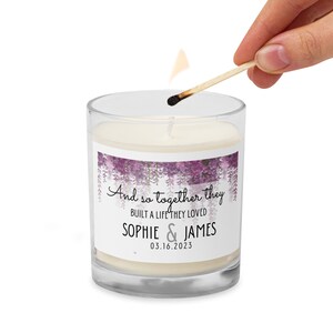 Personalized Wedding Candle, Gift for Wedding, Unity Candle, Unscented Candle for Wedding Ceremony, Customized, Wedding decor
