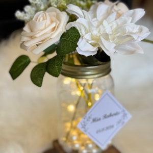 Wedding centerpiece for tables, Centerpieces with lights and pearls for elegant wedding, wedding decor for tables, elegant table decors