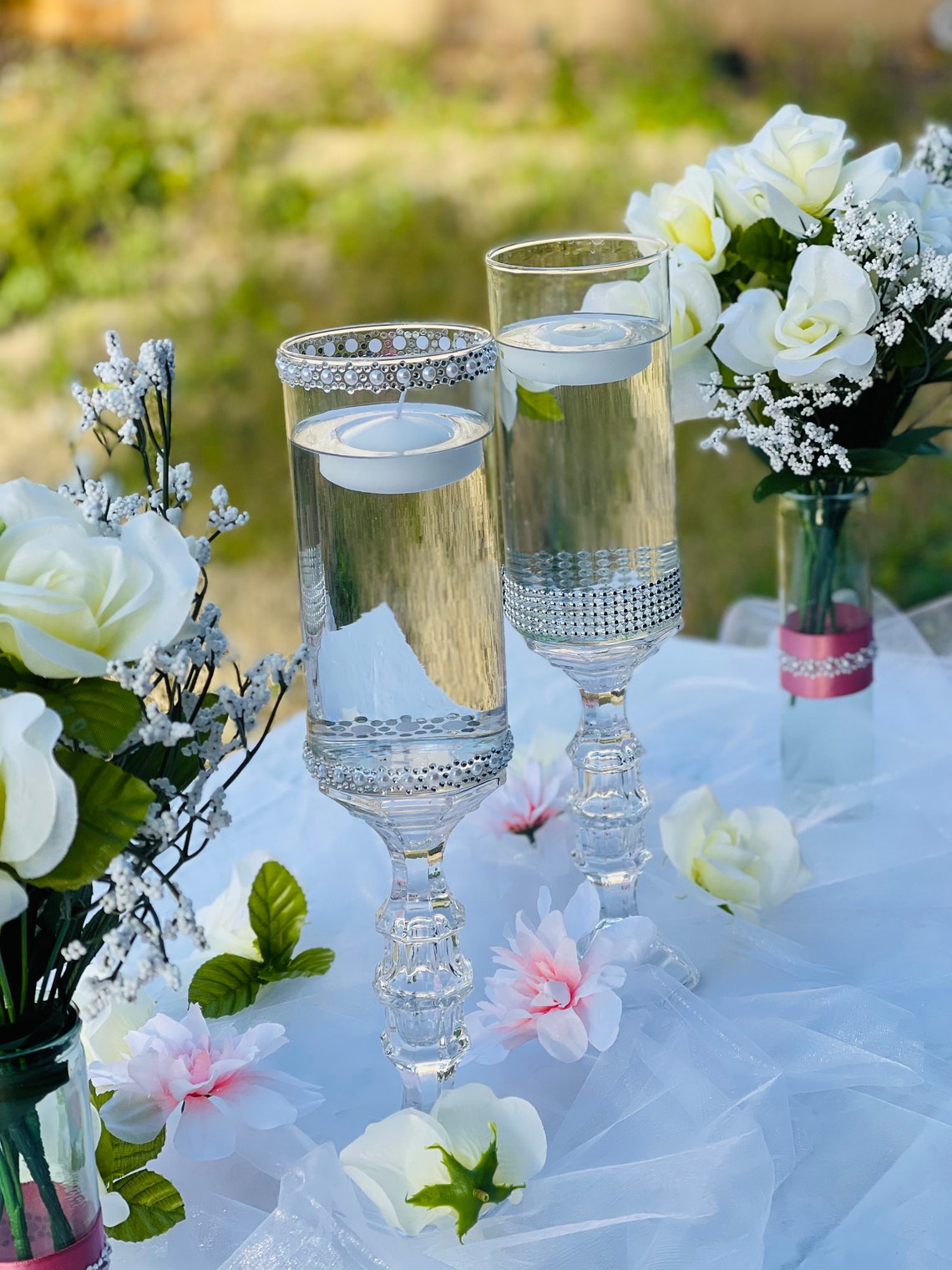 Glass Centerpieces Bulk Wedding Centerpieces Glass Etsy