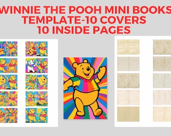 Winnie The Pooh Mini Book Template, Download, Print and Create