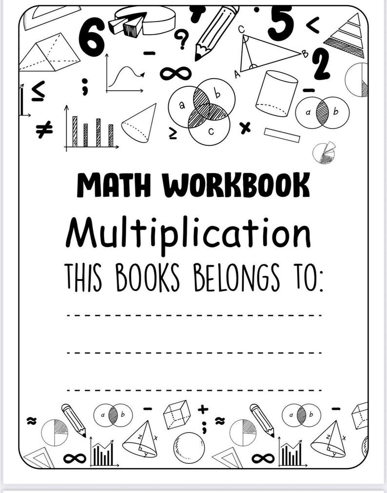 Maths Multiplication Workbook: 100 Days of Practice, Key Stage 1 & 2 - Etsy