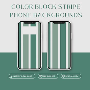 Sfondo per smartphone a strisce a blocchi di colore / Sfondo per dispositivi mobili iOS Apple Android / Download digitale Stampa dipinta a mano a colori vivaci