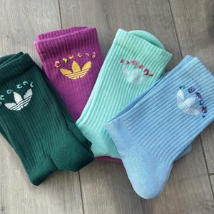 Embroidered Crew Socks